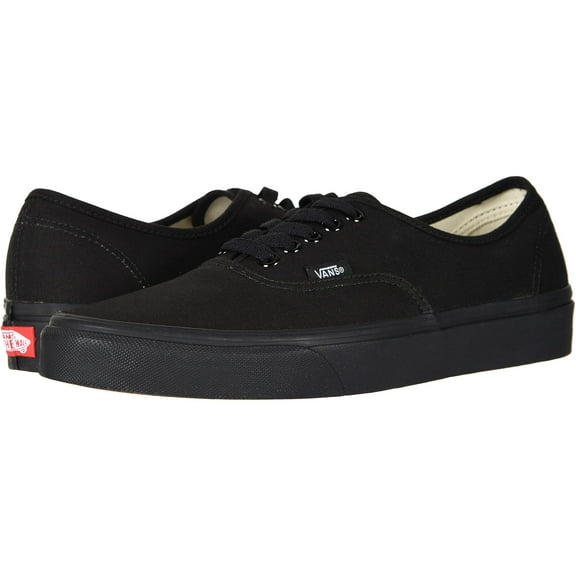 Vans Unisex Classic Authentic - Black/Black - Size 8.5 Women/ 7 Men