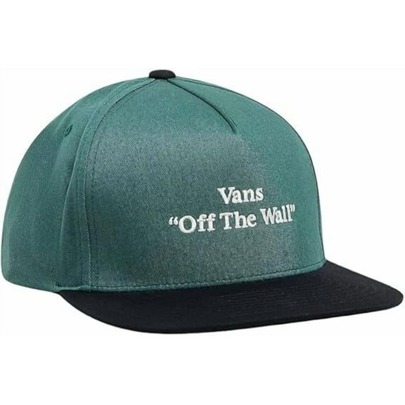 Vans Unisex Classic Full-Patch Quoted One-Size Snapback Hat, Bistro Green