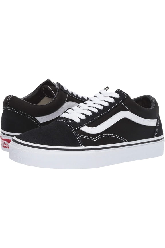 Unisex Classic Old Skool Canvas Shoes - Black/ True White - Size 13 Women/ 11.5 Men