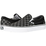 VANS Unisex Classic Slip on Canvas Shoes - Black /White - 9.5 Women/8 Men