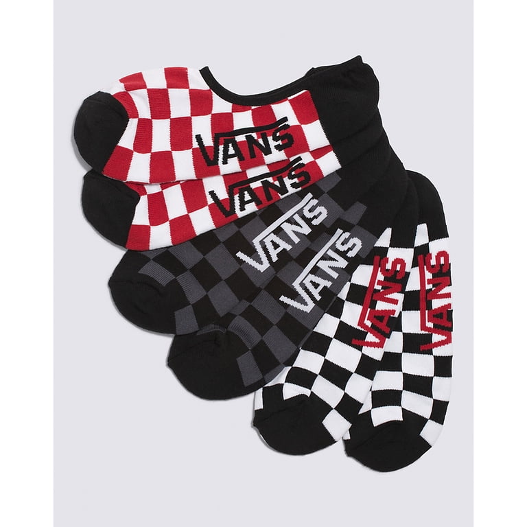 Vans Unisex Classic Super No Show Socks 3 Pairs, (Checker  display picture 1