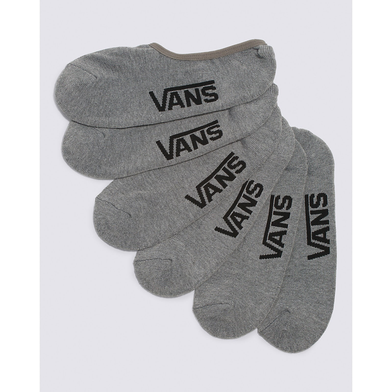 Vans Unisex Classic Super No Show Socks 3 Pairs, Assorted
