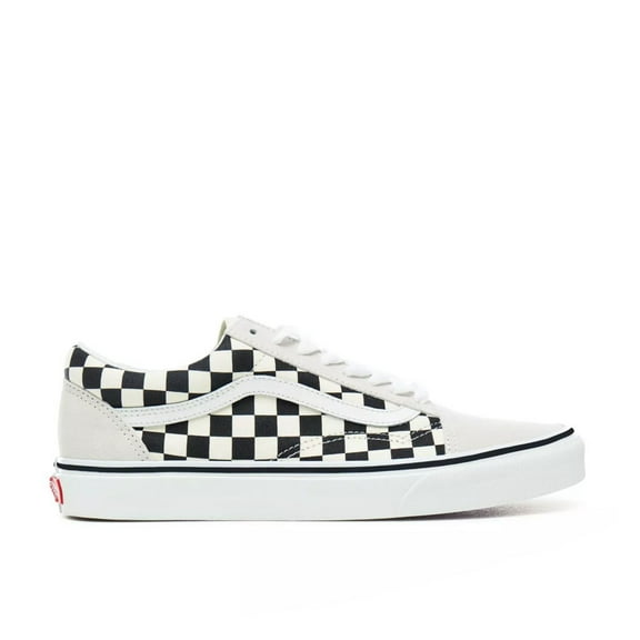 Vans Unisex Low-Top, Off White Checkerboard White Black 27k, 10.5 US Men