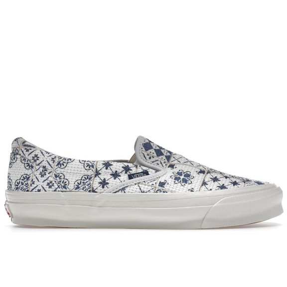 Vans Unisex OG Classic Slip-On LX Kith for Vault Azulejo Tile Shoes, from StockX