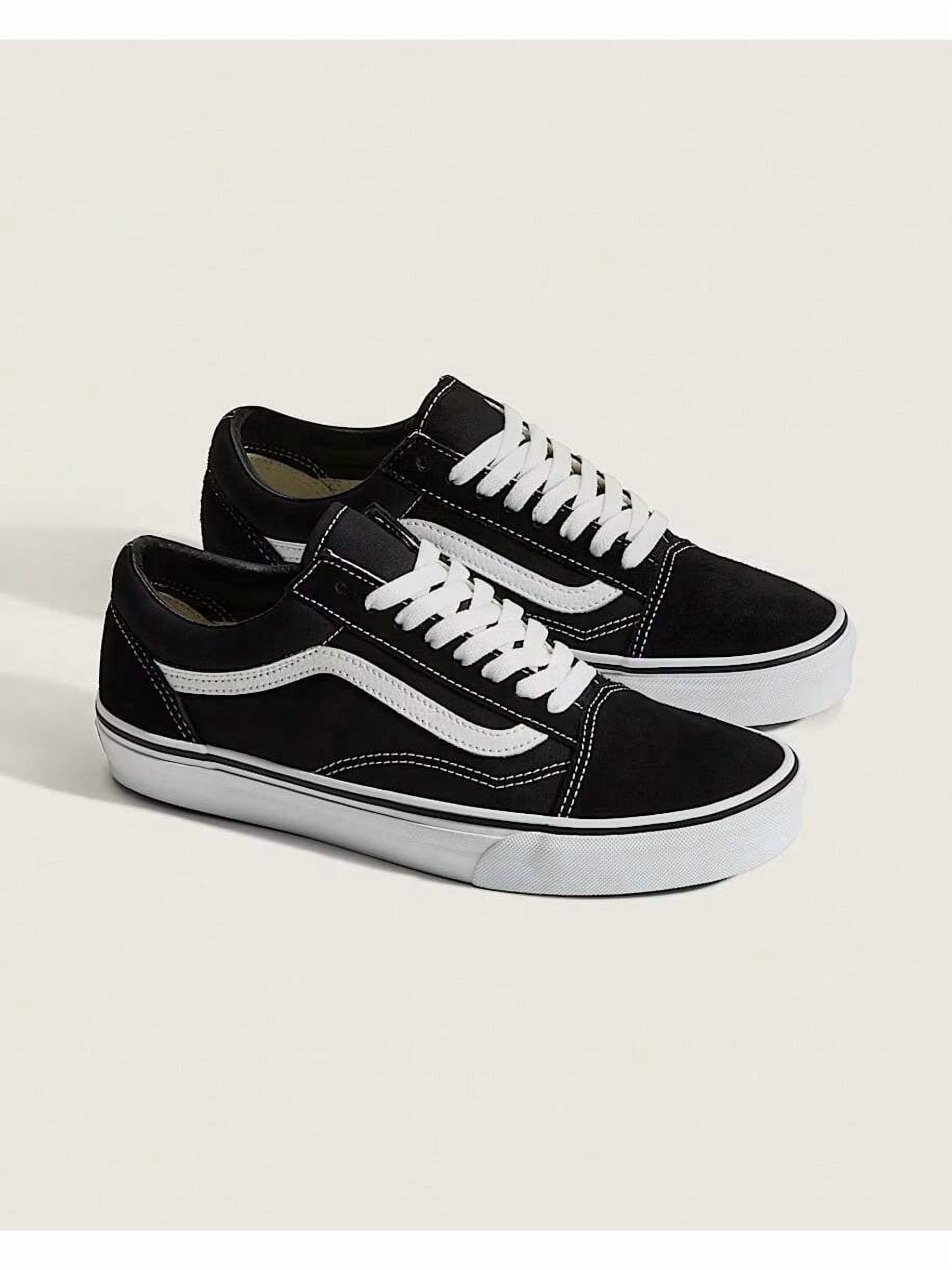 Vans Unisex Old Skool Black/White Shoes SIZE 5.5 - Walmart.com display picture 1