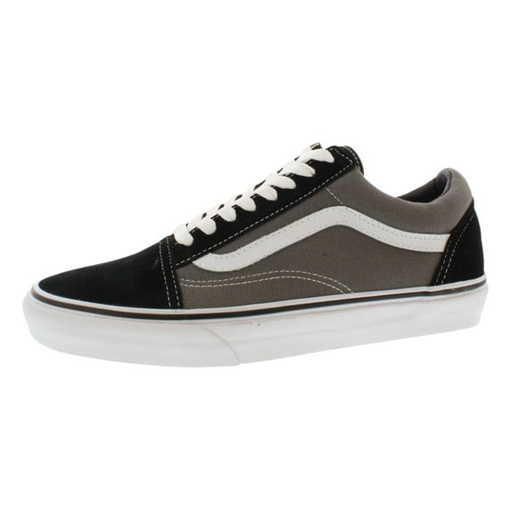 Vans Unisex Old Skool Classic Skate Shoes - Black/Pewter - 6