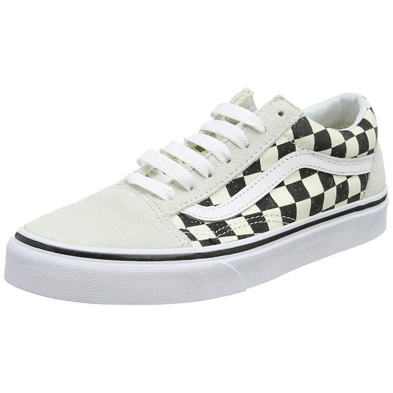 Vans VN-0A38G127K: Men's White/Black Old Skool Trainers Sneakers (4 D(M) US Men)