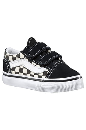 VN-0A38JNPOS: Toddler's Old Skool V Core Checkered Black/White Sneakers