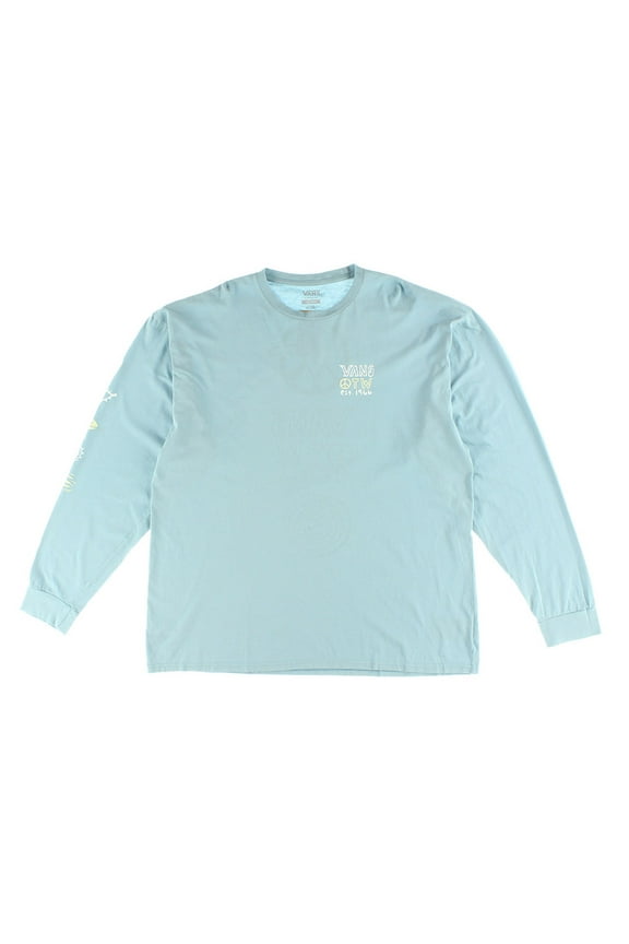 Jank Ditsy Ls Mens Active Shirts & Tees Size XXL, Color: Sky Blue