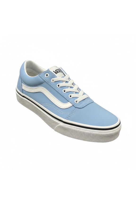 Ward Girls Canvas Casual Sneakers Size 12.5 Light Blue-Silver Low Top
