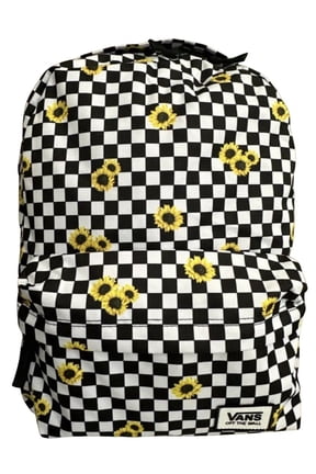 Women's Old Skool H2o Backpack School Sunflower Checkboard Black/White