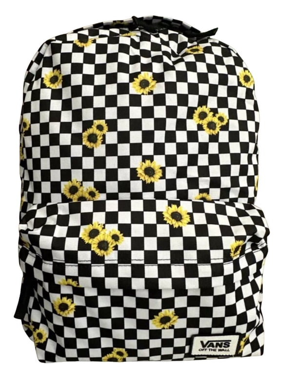 Women's Old Skool H2o Backpack School Sunflower Checkboard Black/White