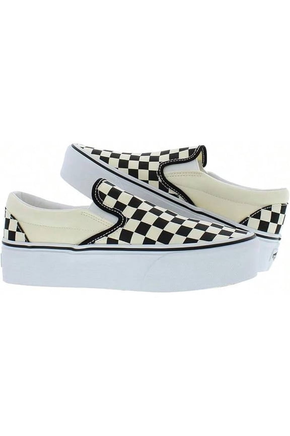 Women's UA Classic Slip-On Stackform Sneakers, CheckerboardBlack/White SIZE 7