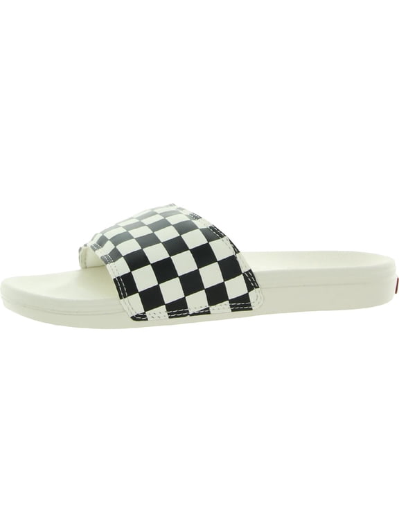 Womens La Costa Faux Leather Slip On Slide Sandals