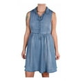 thumbnail image 1 of Vans Womens Lou Shirt Dress, Blue, Small, 1 of 3