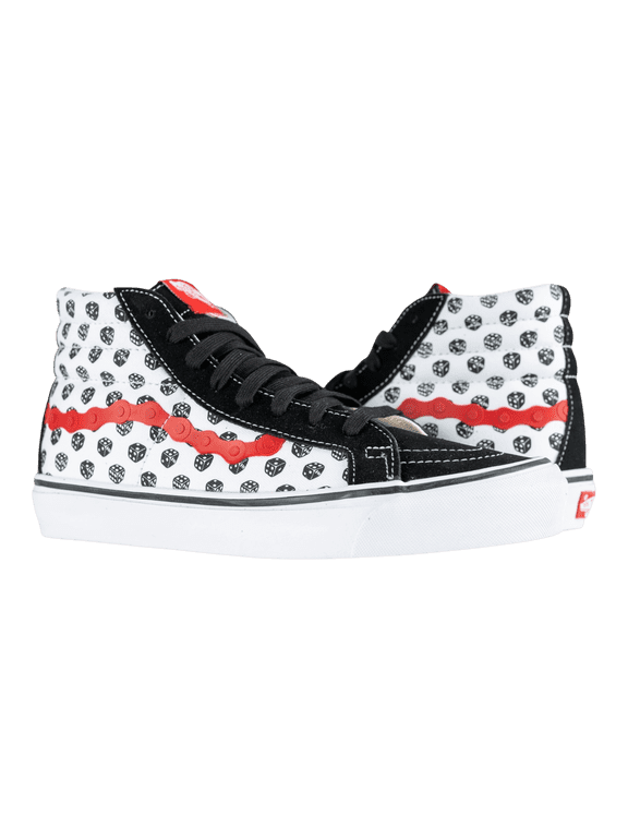 x Bodega Sk8-Hi LX Dice High Stakes Sneaker in Black/True White/Red - 8