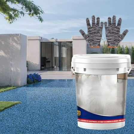 Vansen Floor Paint, Vansen Epoxy Floor Paint, Epoxy Colored Sand Self-Leveling Cement Floors Coating, High-Gloss Marble Effect EpoxyFloor Coating, EpoxyFloor Paints for Concrete (Blue)