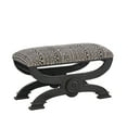 thumbnail image 1 of Vanska Ottoman Stool, Black and White Aztec Pattern, 1 of 6