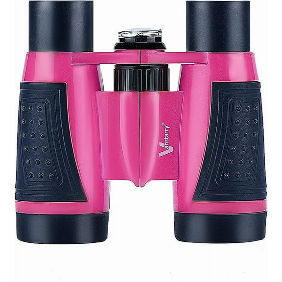 Vanstarry Compact Binoculars for Kids Bird Watching Hiking Camping Fishing Accessories Gear Essentials Best Toy Gifts for Boys Girls Children Toddler Waterproof 5X30 Optical Lens Including Compass