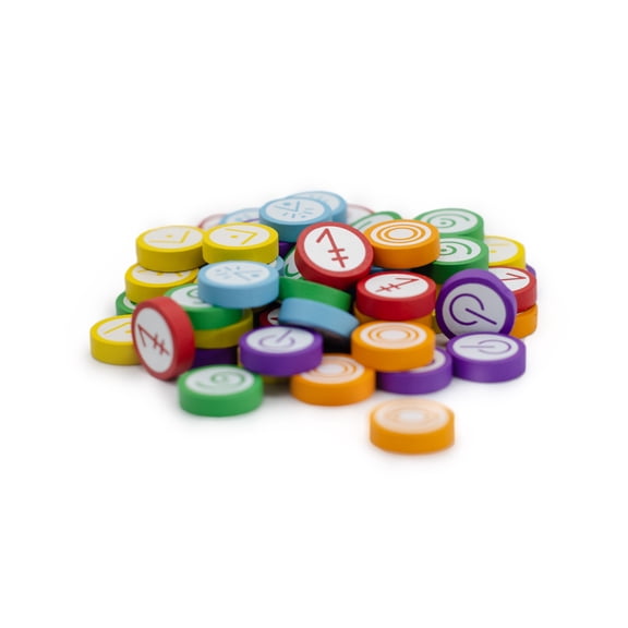 Vantage Wooden Skill Token Upgrade Pack from Stonemaier Games | 60 Wooden Skill Tokens