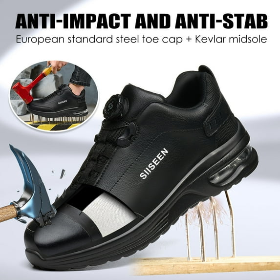 Vantalaria Steel Toe Work Shoes for Men Women Waterproof Slip Resistant Safety Shoes Indestructible Industrial Construction Working Boots