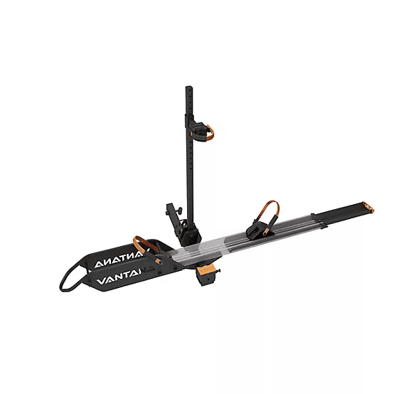 Vantana APEX SOLO E-Bike Hitch Bike Rack for 1 Bike, 100 lb Capacity, RV Rated, Folding Tilt Design with Integrated Loading Ramp, Fits 2-Inch Hitch Receiver