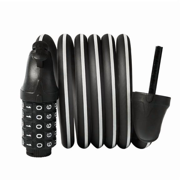 Vantana Bike Lock with Combination 4 ft Bicycle Lock Secure 5 Digit Resettable Cable Lock