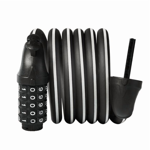 Vantana Bike Lock with Combination 6 ft Bicycle Lock Secure 5 Digit Resettable Cable Lock