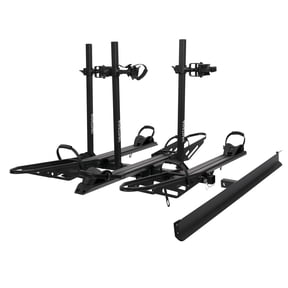 Vantana Steel Aluminum Foldable 3-Ebike Hitch Rack with Loading Ramp, 250 lbs Heavy Duty Bike Carrier for 2" Receiver, Fits 5" Fat Tires RV SUV Truck Van