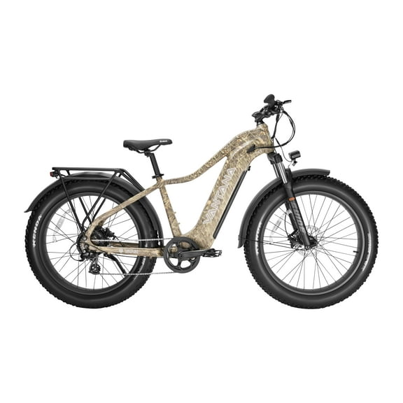 Vantana Titan Hunting Electric Bike, 1000W Peak Motor, Torque Sensor, 960Wh Samsung Battery, 95 Mile Range, 28 MPH, 400 lb Payload, UL Certified Ebike for Hunters & Outdoor Adventures, Desert Camo