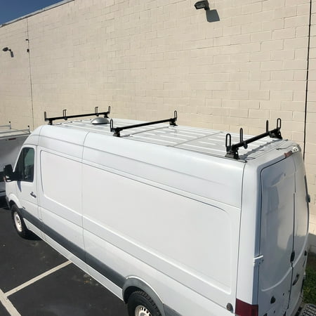Vantech GFY Heavy Duty 3 Bar Ladder Roof Rack Fits Mercedes/Dodge Sprinter Van 2007-on High Roof EXT