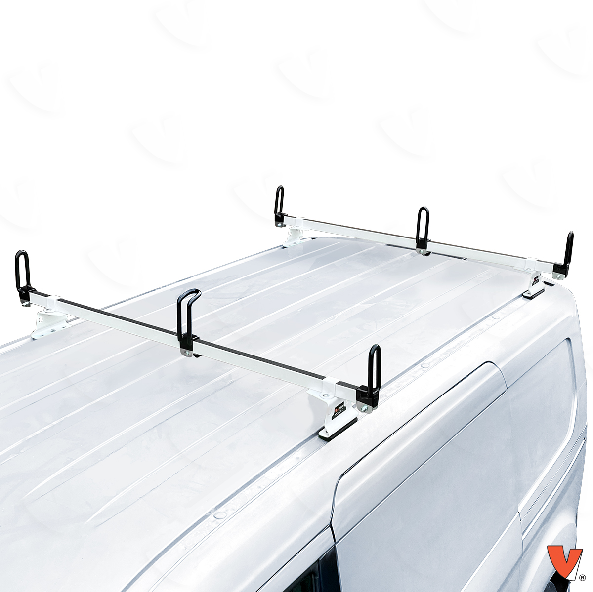 VEVOR Roof Ladder Rack Van Ladder Rack 4668 in Adjustable 2 Bars 331