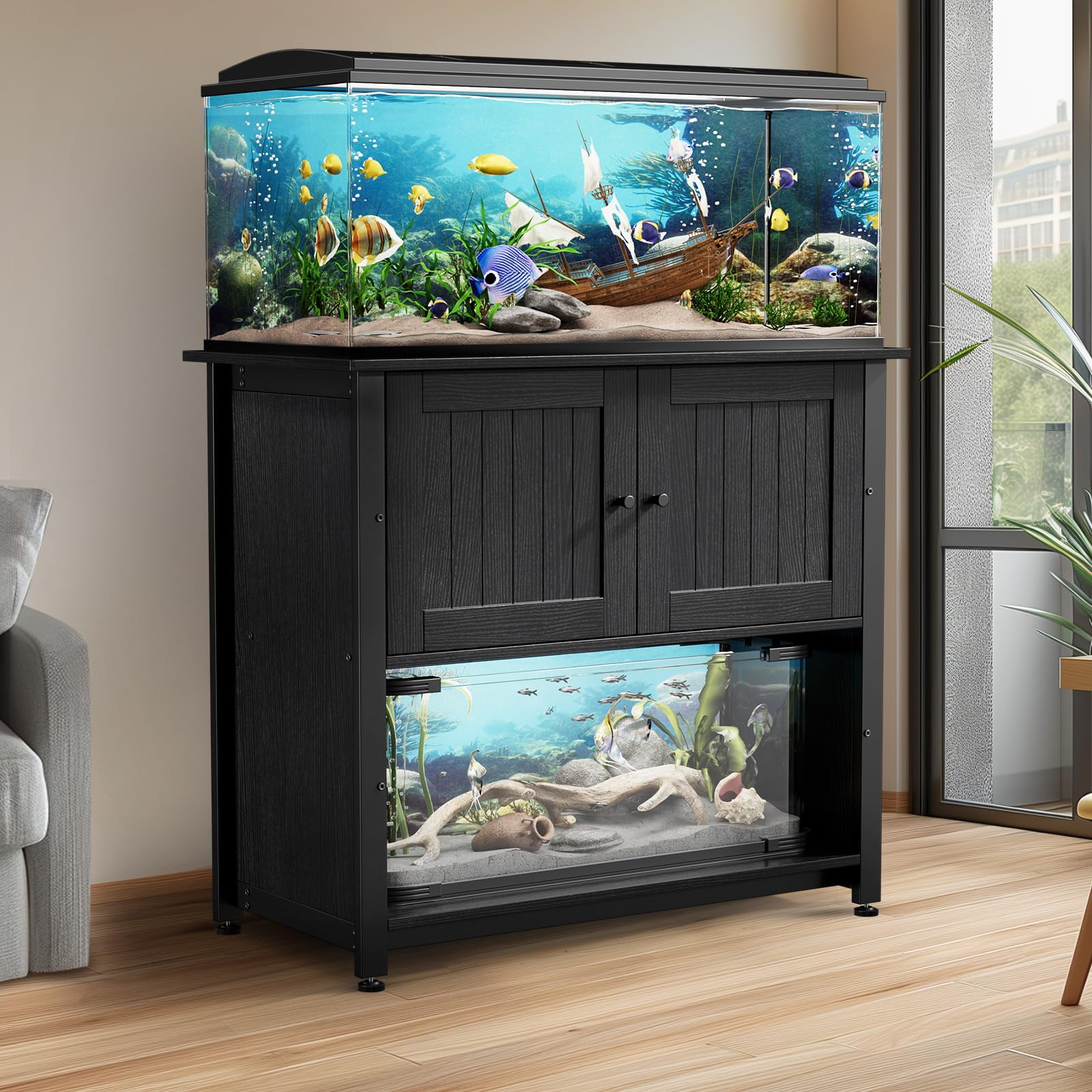 Vantic 4050 Gallon Fish Tank Stand with Metal Aquarium Stand