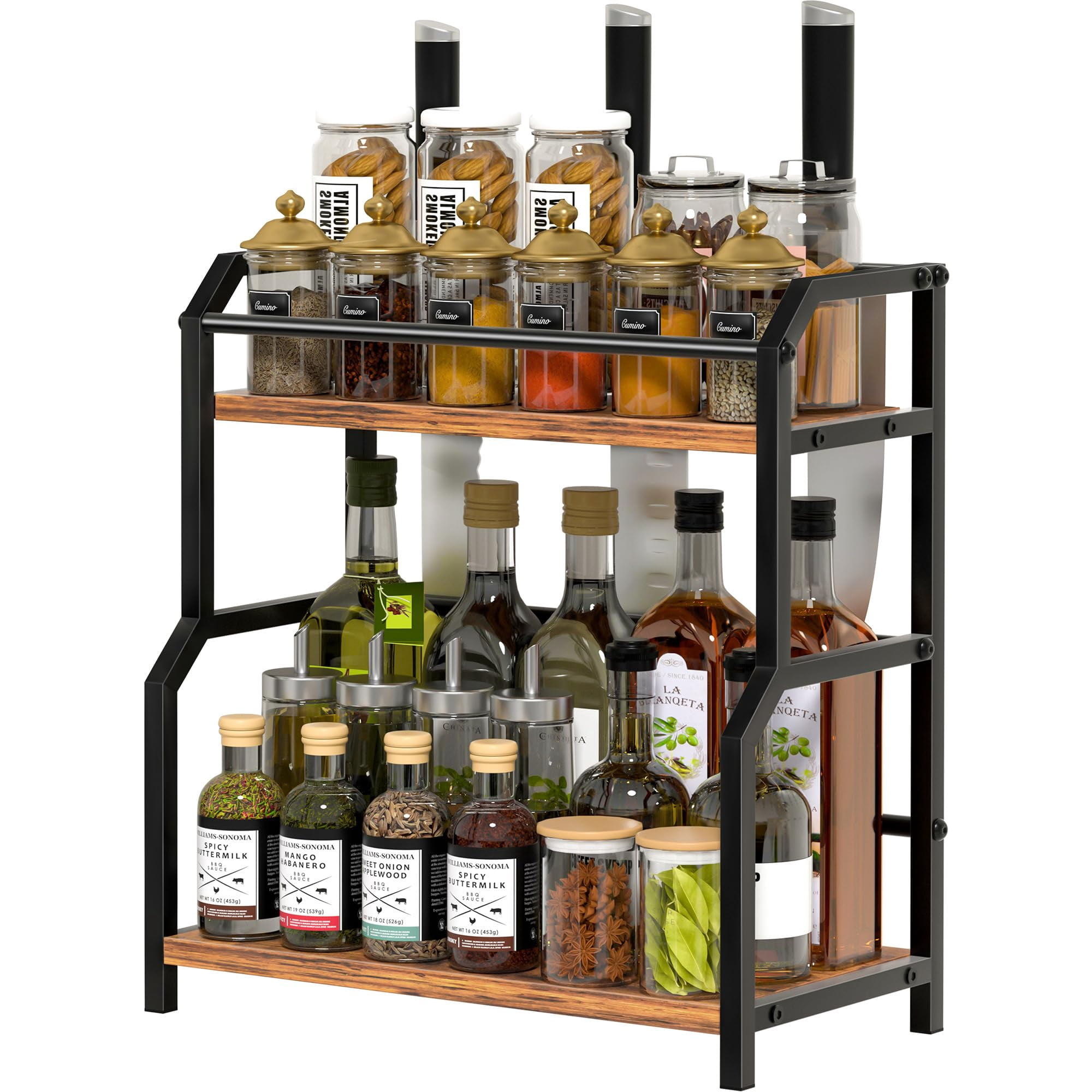 Coffee Pod Holder 4 Tier Coffee Syrup Rack Organizer – Countertop Stand ...