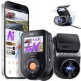 thumbnail image 1 of Vantrue AI Dash Cam 4K+4K w/ADAS & BSD,Dual STARVIS 2 Dash cam Front and Rear, 2 Channel HDR Dashcam, PlatePix Night Vision, 5G WiFi, Voice Control, GPS, 24H Buffered Parking Mode,1TB Max, 1 of 9