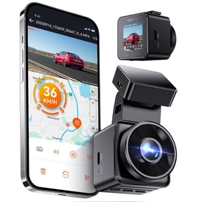 Vantrue GPS WiFi Mini Dash Cam, Car Camera with Free App & Voice Control, 24/7 Parking Mode, G-Sensor, Super Night Vision, Motion Detection