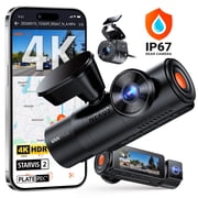 Vantrue N4 Pro (S-RC09) 4K 3 Channel Dash Cam, 4K+1080P+2.5K Front Inside Rear, STARVIS 2, IR Night Vision, GPS, Wi-Fi, 24H Parking Mode