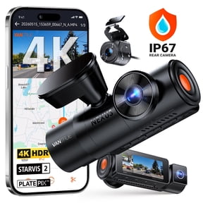 Vantrue N4 Pro (S-RC09) 4K 3 Channel Dash Cam, 4K+1080P+2.5K Front Inside Rear, STARVIS 2, IR Night Vision, GPS, Wi-Fi, 24H Parking Mode