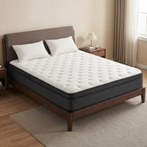 CTRYCLASIC 12 inch Twin Hybrid Mattress, Black Pocket Spring Mattress ...
