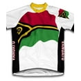 thumbnail image 1 of Vanuatu Flag Short Sleeve Cycling Jersey  for Women - Size S, 1 of 3