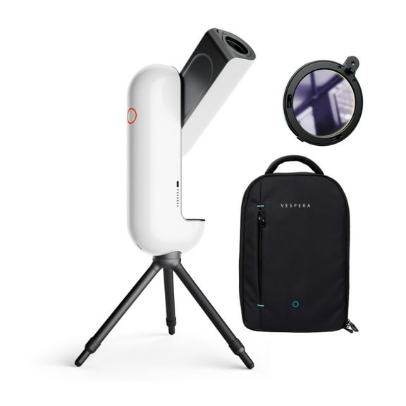 Vaonis Vespera Pro Observation Station Telescope Bundle with AC022 Vespera Dual Band Filter for Nebula Photography and Vaonis Ultra Compact and Lightweight Foam Padded Backpack (Black) (3 Items)