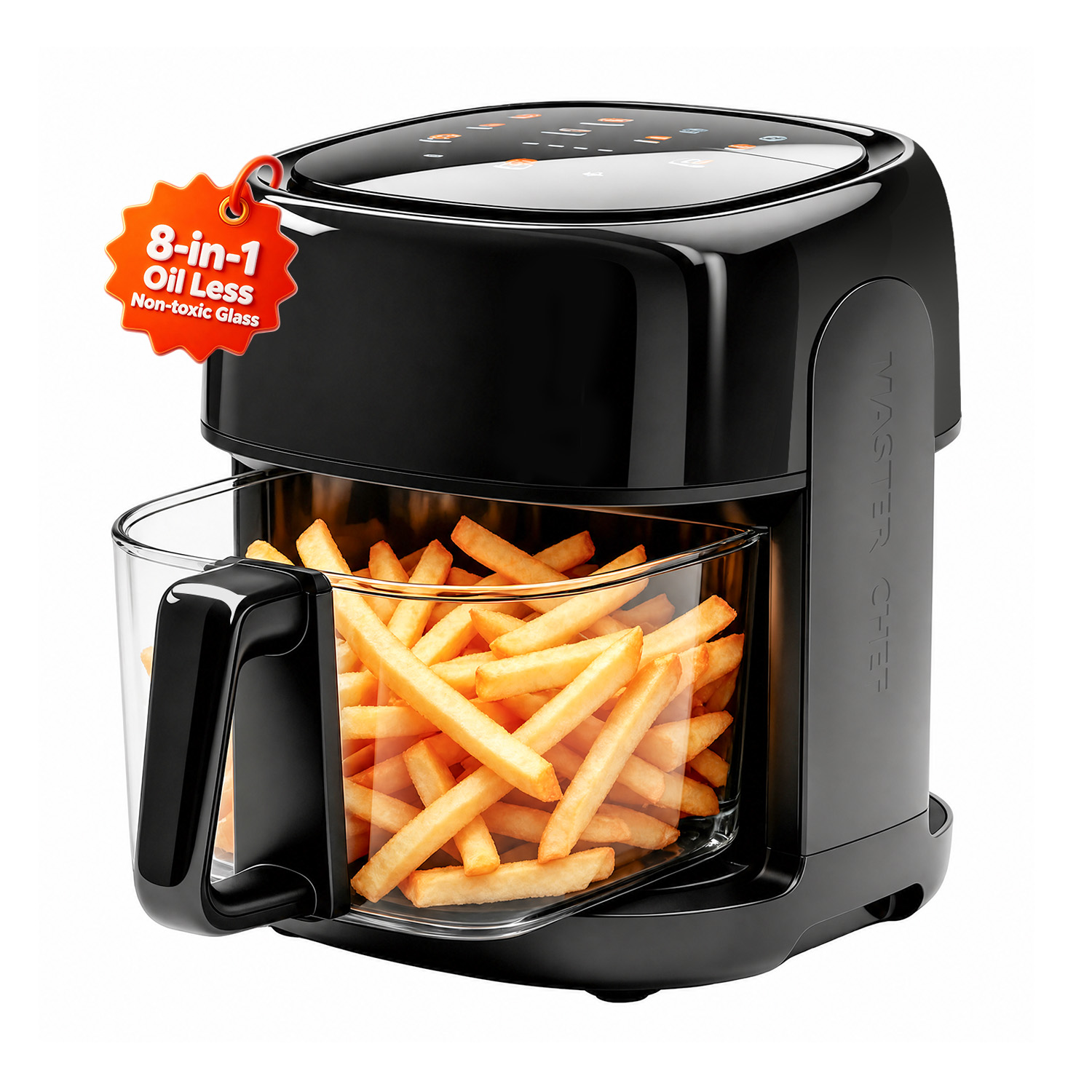 Vaparinckl 5 Quart Air Fryer 8 Presets Digital Touchscreen 360 Clear View Window 1350W Fast Cooking Nonstick Basket Dishwasher Safe Less Oil Black: Worth Buying?