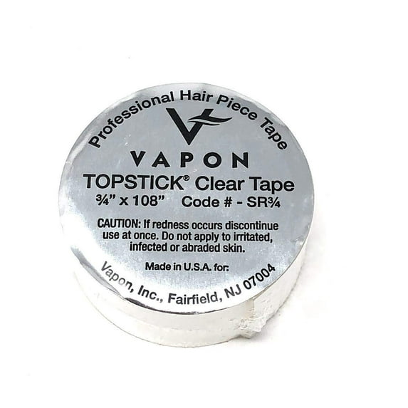 Vapon Topstick Clear Double Sided Medical Grade Adhesive Tape Roll 3/4 x 108