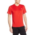 thumbnail image 1 of Vapor® Men's Heather V-Neck Tee, Scarlet Heather/Concrete - S, 1 of 2