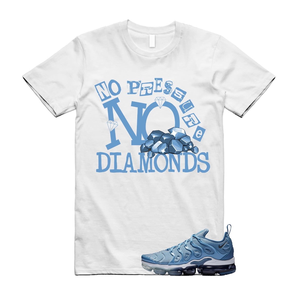 VaporMax Blue Ice Air Plus Work Diffused Cool Grey T Shirt match DIAMOND Walmart