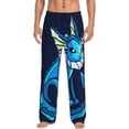 thumbnail image 1 of Vaporeon Men's Pajama Pants, Ultra-soft Comfy Casual Lounge Pants, Graphic Printed Sleep Pjs Bottoms With Drawstring Pockets, 1 of 8