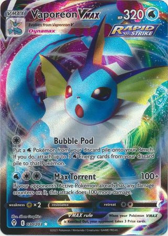 Türkiye Vaporeon VMAX - 030203 - Ultra Rare - Pokemon | Ubuy