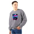 thumbnail image 1 of Vaporwave Aesthetic NASA Astronaut Sweatshirt for Men or Women Brisco Brands S, 1 of 6