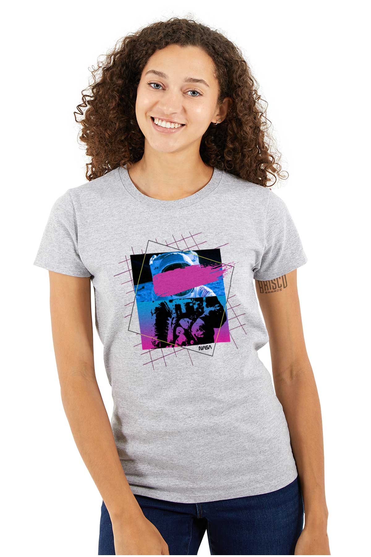 Vaporwave Aesthetic NASA Astronaut Women's Plus Size Shirt Brisco ...