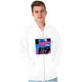 thumbnail image 1 of Vaporwave Aesthetic NASA Astronaut Zip Up Hoodie Men's Women's Brisco Brands L, 1 of 6